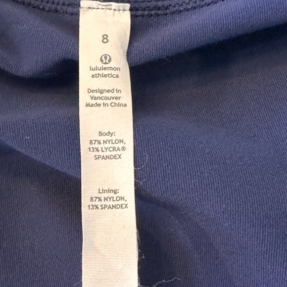 Lululemon size 8 in stride blue origami long sleeve full‎ zip jacket - Picture 9 of 14